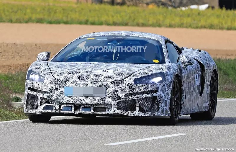 Spy shots of the McLaren Sport Series hybrid car.