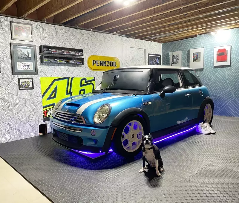 The Mini Cooper junkyard has been reborn as a racing simulator.