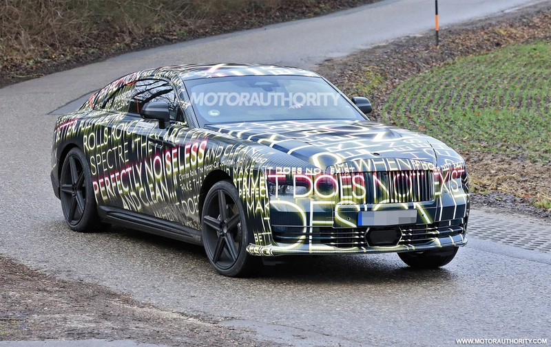 2024 Rolls-Royce Spectre spy shots: ultra-luxury electric coupe spotted