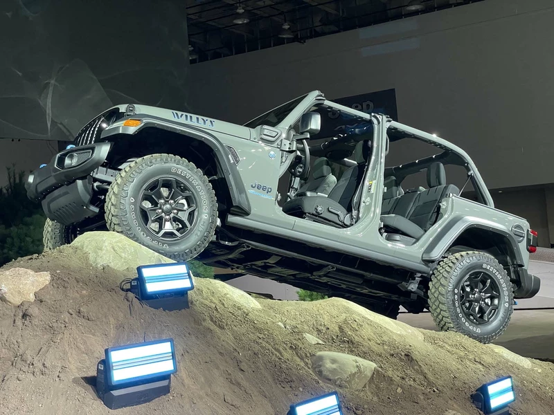 2023 Jeep Wrangler 4xe plug-in hybrid with new Willys grade at reduced price.