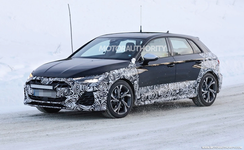 Spy shot of the 2025 Audi S3 Sportback