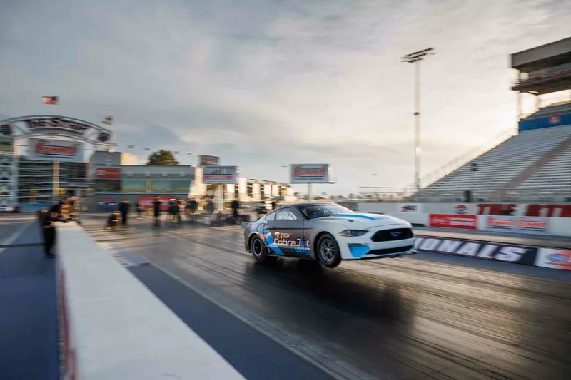 Ford Mustang Super Cobra Jet 1800 Electric Drag Racer Debuts