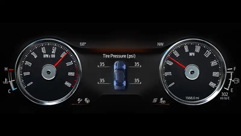 Ford Mustang Adopts 1960s Digital Meter Cluster Design