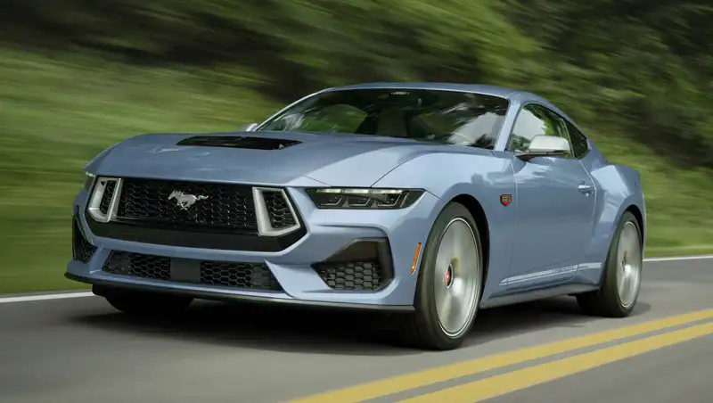 Ford Revives Brittany Blue Paint for Mustang's 60th Anniversary