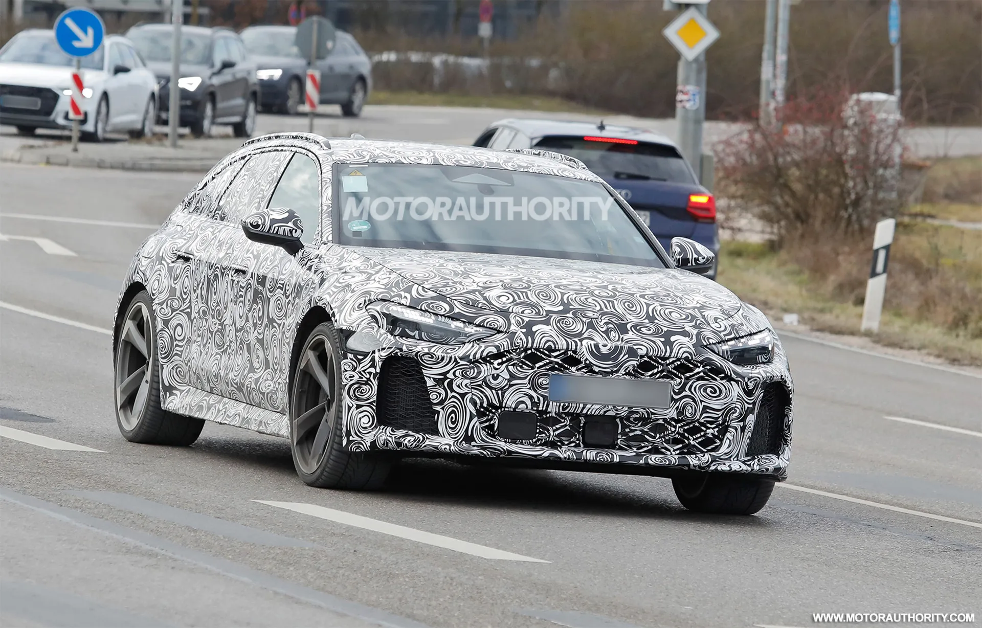 2027 Audi RS 5 Avant plug-in hybrid spotted again